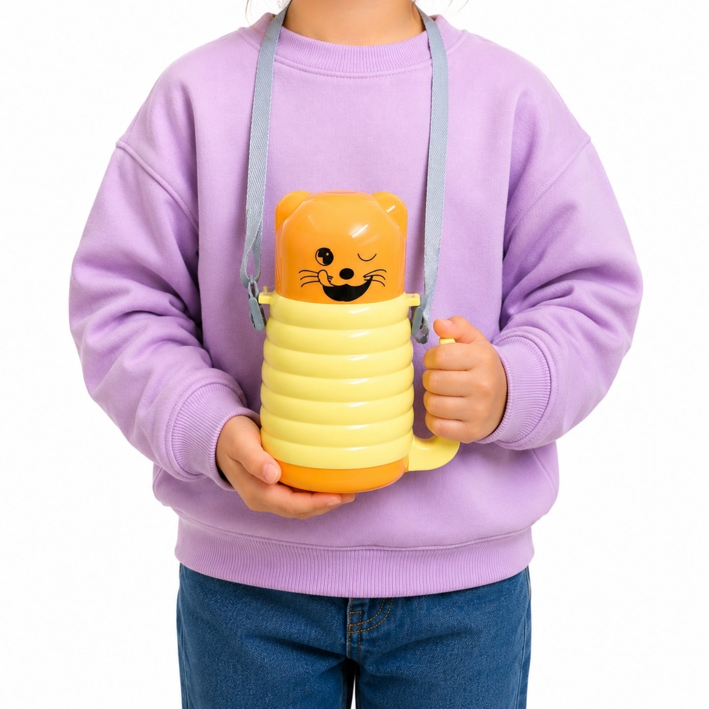 Çocuk Çelik Matara - Emojili - 350 ml - Sarı - 200339