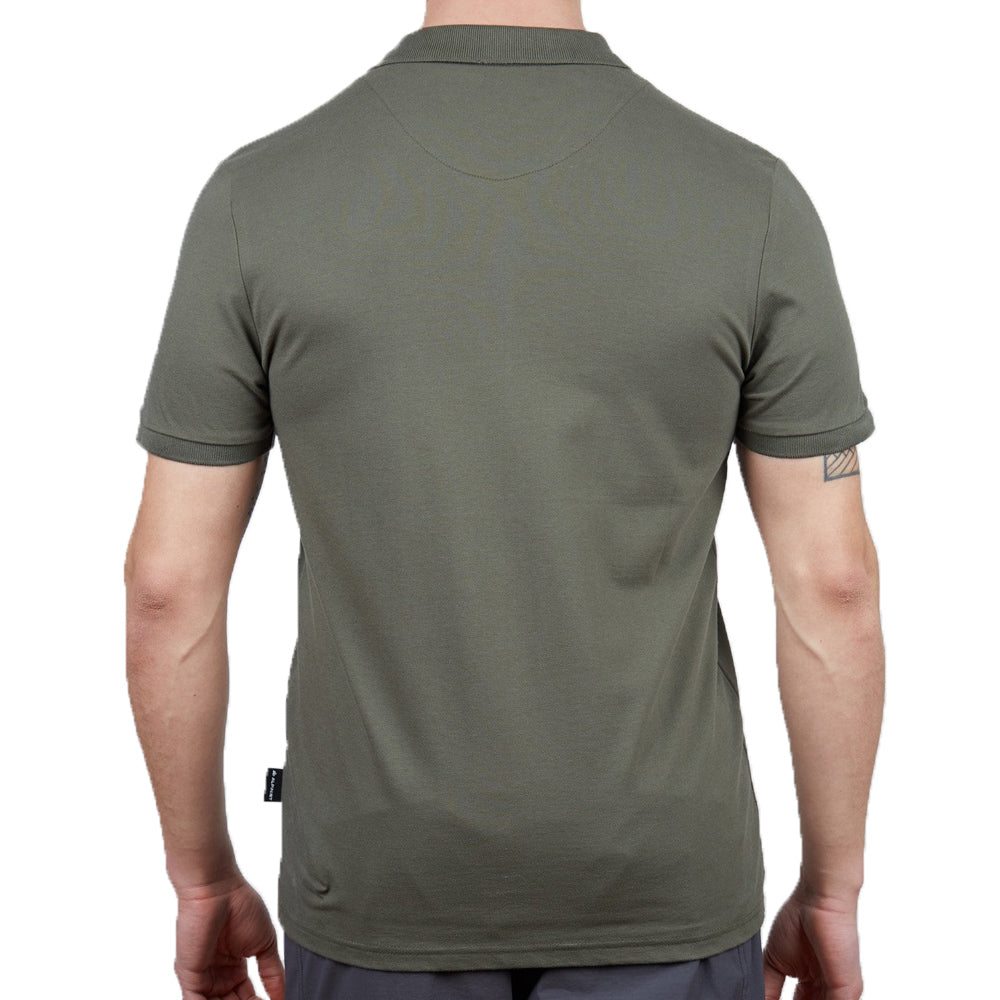 Erkek Polo Yaka Tişört - Pamuklu Spor Tişört - Stratus - Haki (600303)