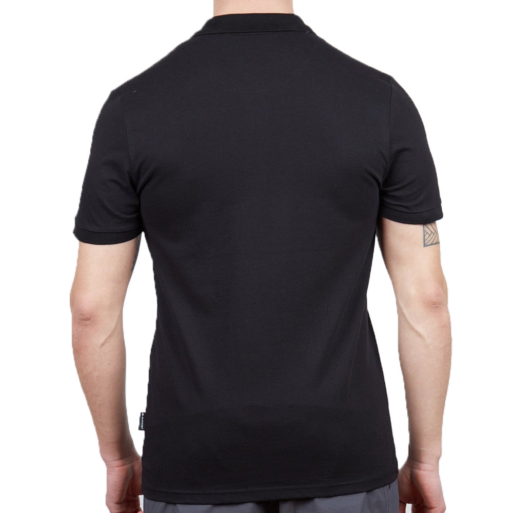 Erkek Polo Yaka Tişört - Pamuklu Spor Tişört - Stratus - Siyah (600303)