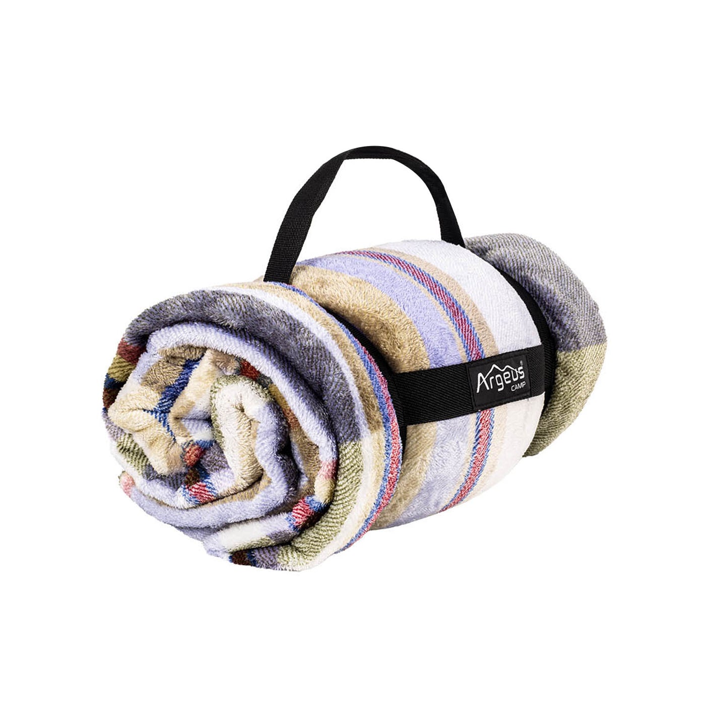 Peluş Polar Televizyon Battaniyesi - Haki Ekose
