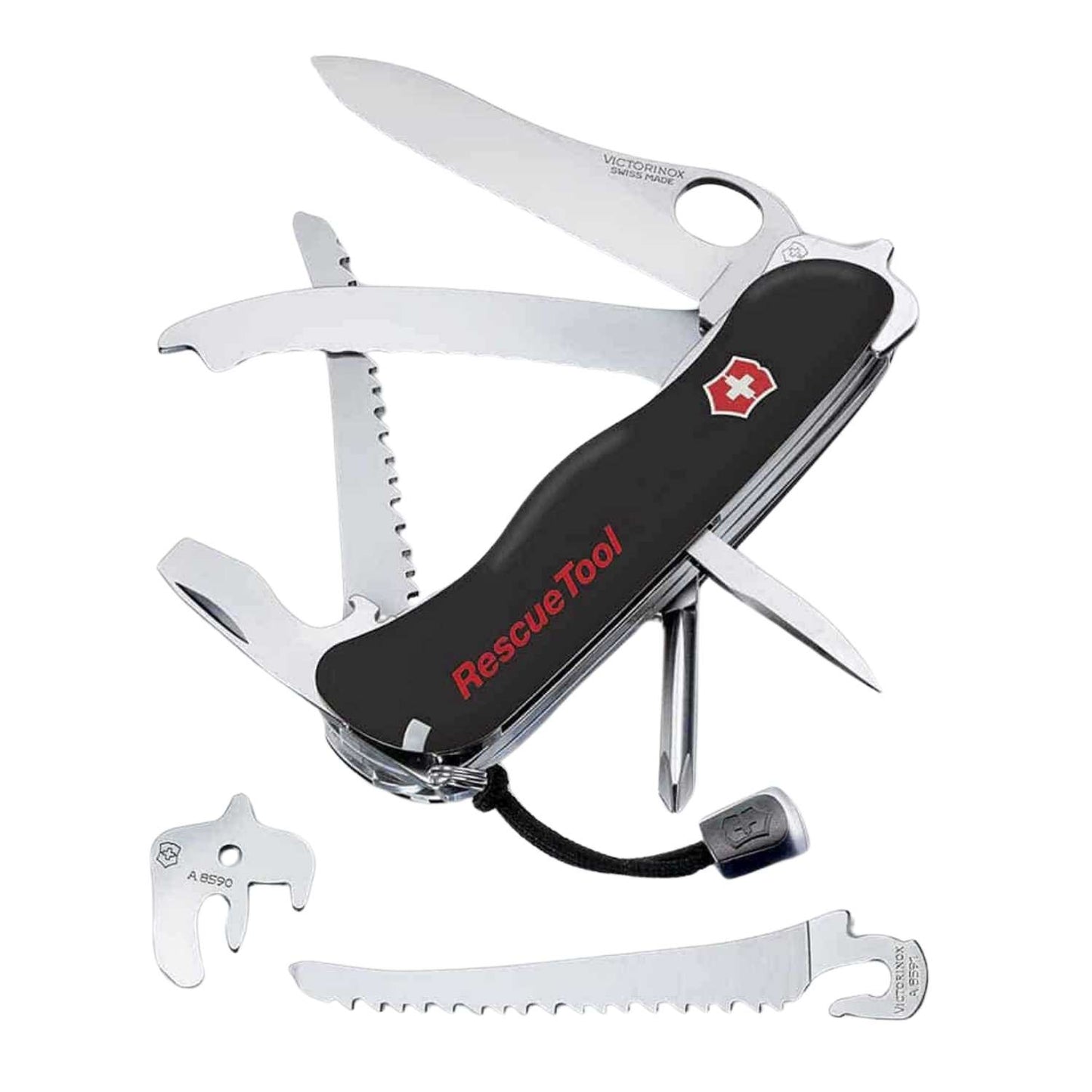 RescueTool Siyah Hayat Kurtarma Çakısı - Victorinox - 0.8623.MWN.3
