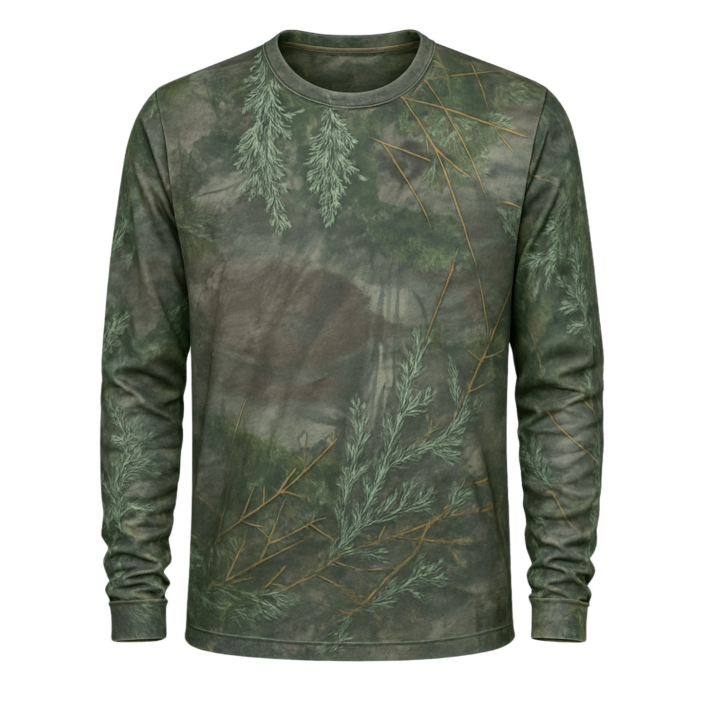 Adaçayı Orman Desenli Mikrofiber Sweatshirt - Avcı Sweatshirt - Hızlı Ku
