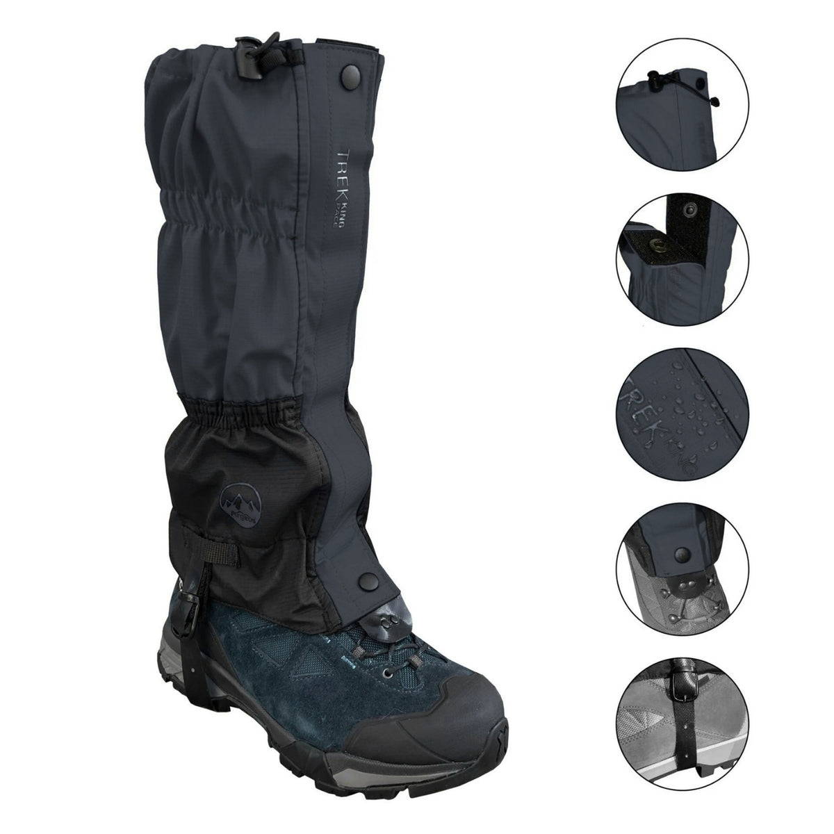 Argeus Trekking Pace Outdoor Tozluk Gri - Siyah