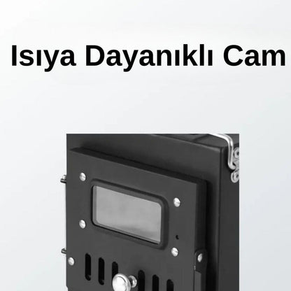 Çadır Sobası - Madfox x Woodlander - Portatif Katlanabilir - Siyah - 547308