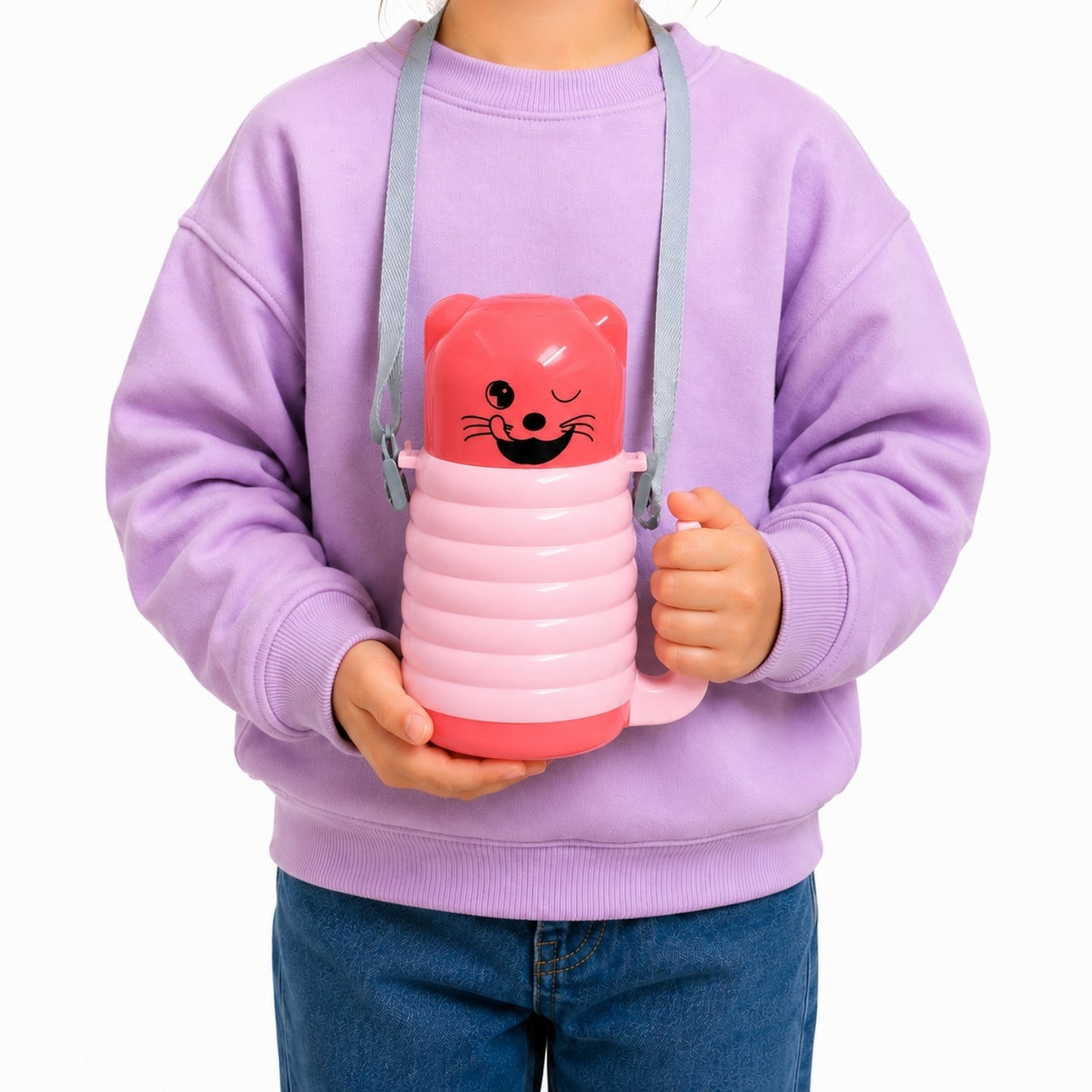 Çocuk Çelik Matara - Emojili - 350 ml - Pembe - 200339