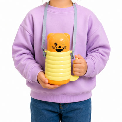 Çocuk Çelik Matara - Emojili - 350 ml - Sarı - 200339