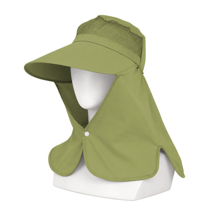 Ense Korumalı Outdoor Şapka - Fileli - Haki - Savex