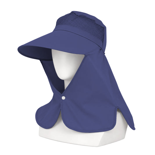 Ense Korumalı Outdoor Şapka - Fileli - Lacivert - Savex