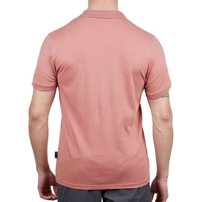 Erkek Polo Yaka Tişört - Pamuklu Spor Tişört - Stratus - Gül Kurusu (600303)