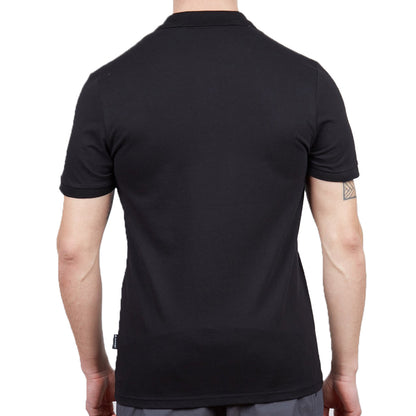Erkek Polo Yaka Tişört - Pamuklu Spor Tişört - Stratus - Siyah (600303)