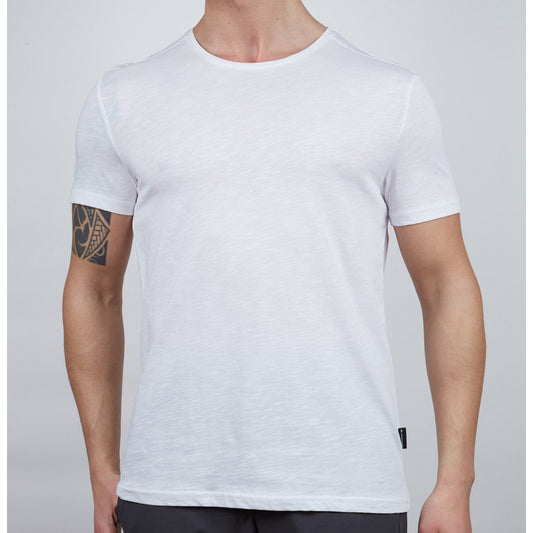 Erkek Tişört - Pamuklu Spor Tişört - Basic - Beyaz (600400)