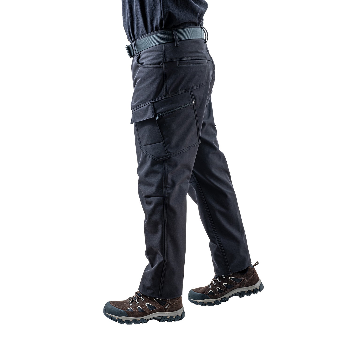 İçi Polarlı Softshell Pantolon - Su Rüzgar Geçirmez - Savage - Siyah