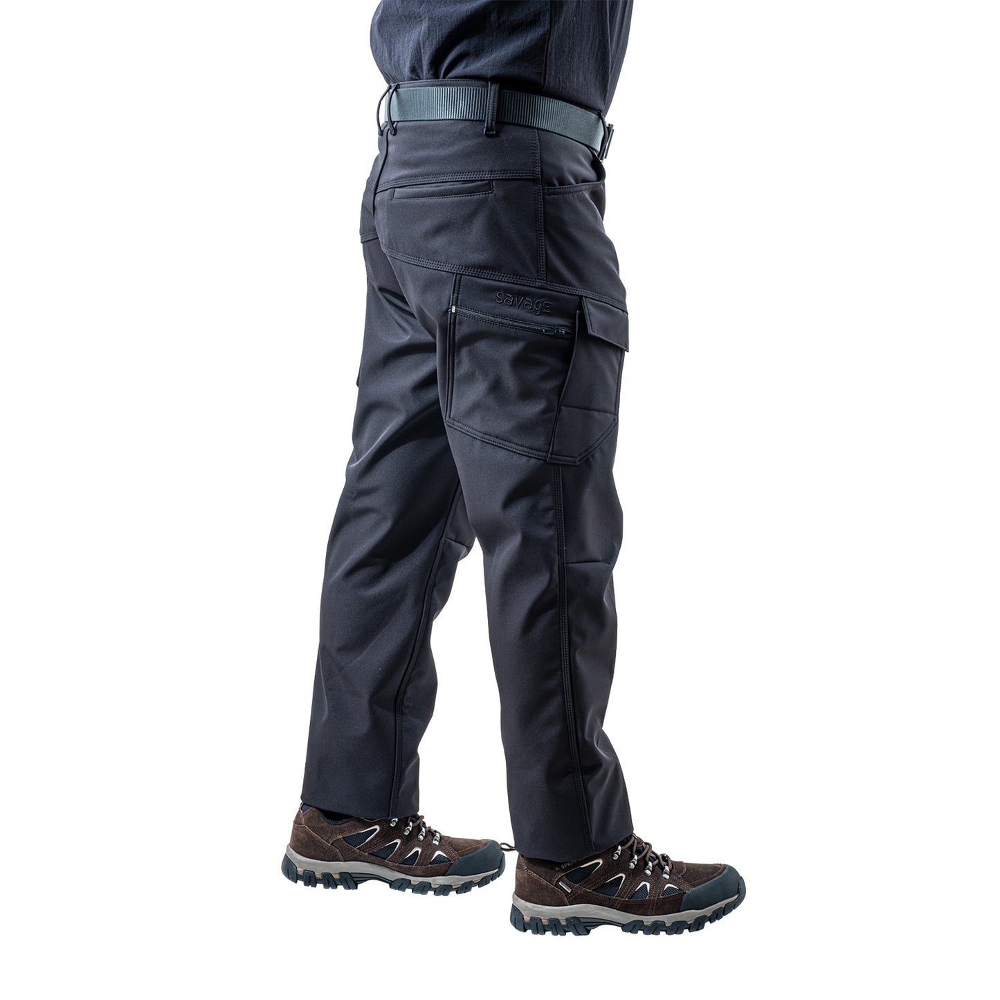 İçi Polarlı Softshell Pantolon - Su Rüzgar Geçirmez - Savage - Siyah