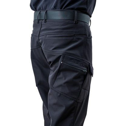İçi Polarlı Softshell Pantolon - Su Rüzgar Geçirmez - Savage - Siyah