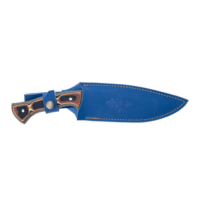 Kamp Bıçağı - Av Bıçağı - 28 cm - Deri Taşıma Kılıflı - Lazoğlu - Verzalit Saplı