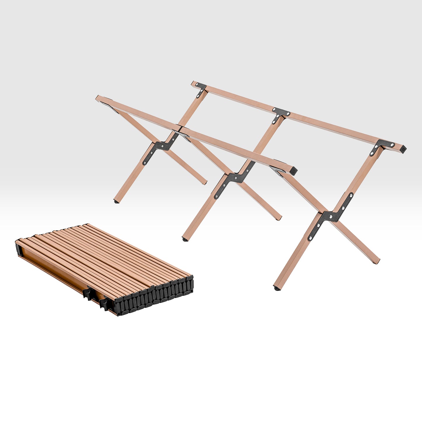 Katlanabilir Kamp Masası - 6/8 Kişilik - Timber - Taşıma Çantalı