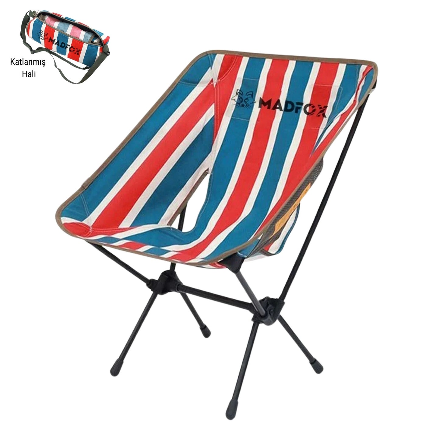 Katlanır Kamp Piknik Sandalyesi - Madfox Infinity Ultralight - R.Çizgili -547214