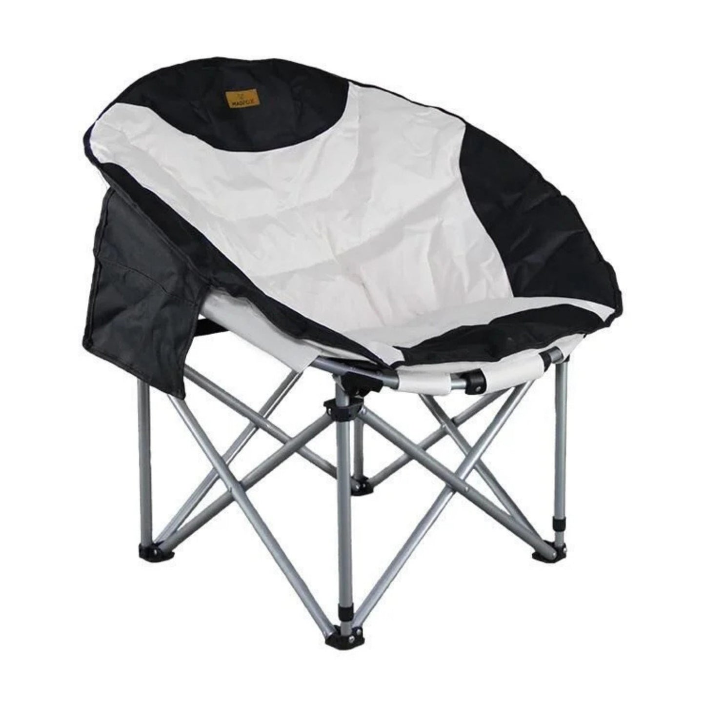 Katlanır Kamp Piknik Sandalyesi - Madfox Moonchair Deluxe - Siyah/Gri - 547212