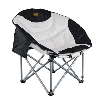 Katlanır Kamp Piknik Sandalyesi - Madfox Moonchair Deluxe - Siyah/Gri - 547212