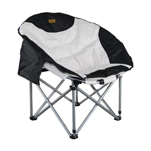 Katlanır Kamp Piknik Sandalyesi - Madfox Moonchair Deluxe - Siyah/Gri - 547212