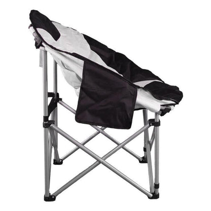 Katlanır Kamp Piknik Sandalyesi - Madfox Moonchair Deluxe - Siyah/Gri - 547212
