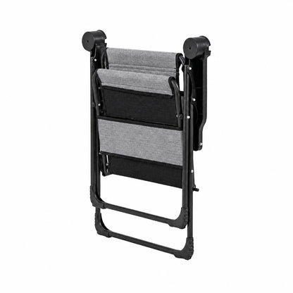 Katlanır Piknik ve Kamp Sandalyesi - Bardaklıklı - Rock Plus - Linen Gri