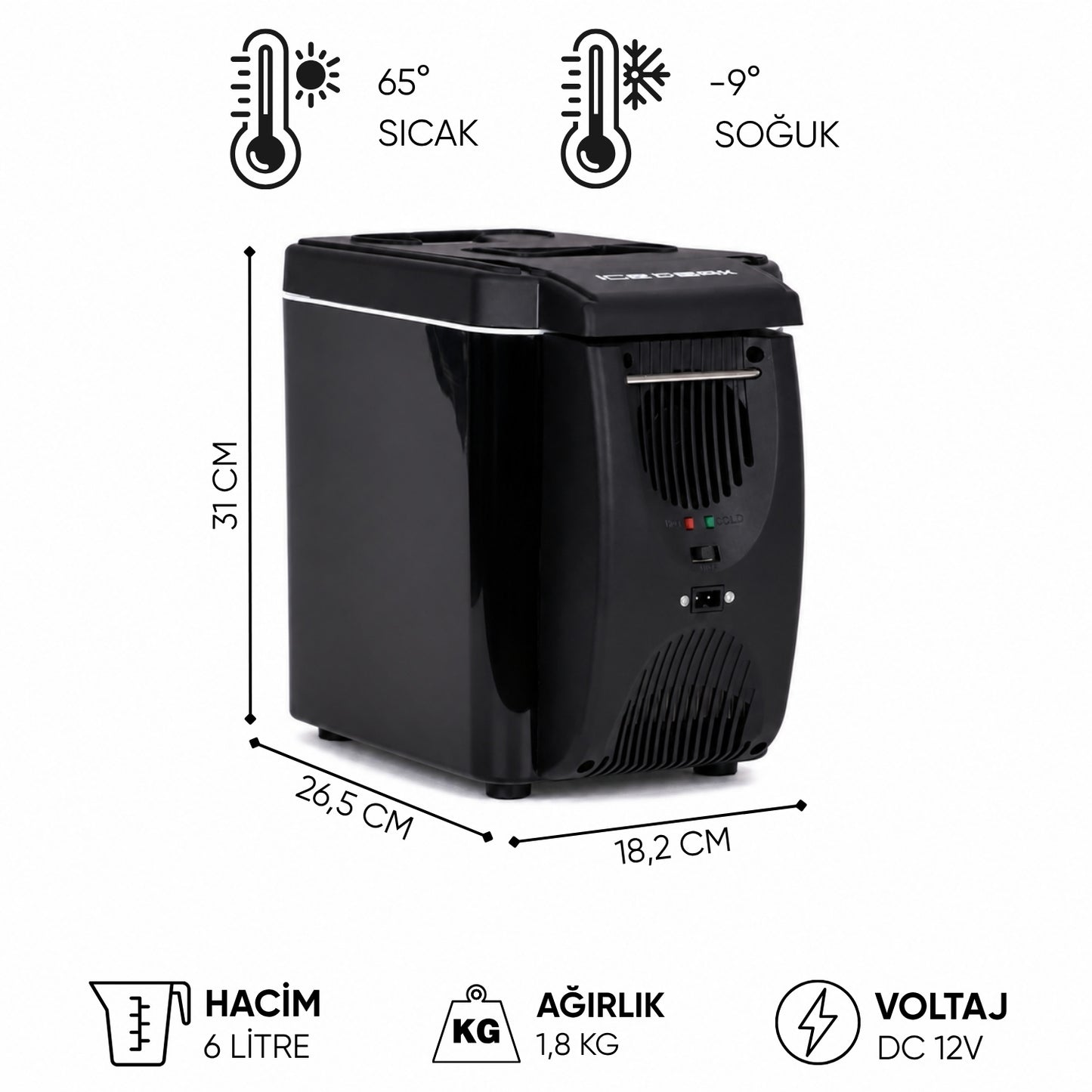 MiniCHILL Buzdolabı - IcePeak LY0506 - 6 lt - 300107