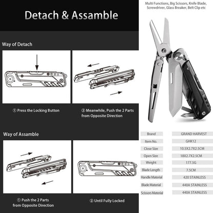 Multi Tool Pense - Grand Harvest - GHK12 Eagle