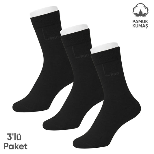 Pamuklu Erkek Soket Çorap - 3 Çift - Dikişsiz - Eyfel - 16656 - Set 4