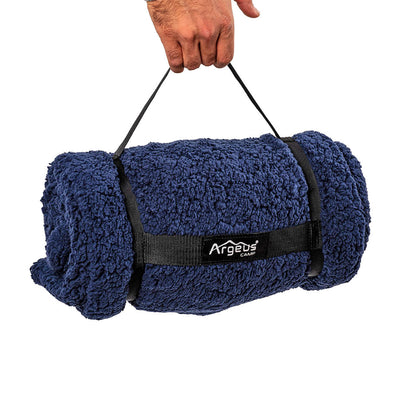 Peluş Polar Kamp Battaniyesi - Lacivert