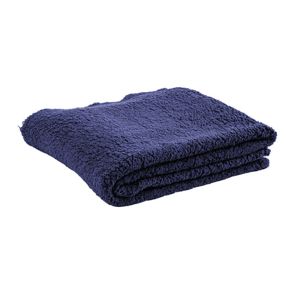 Peluş Polar Kamp Battaniyesi - Lacivert