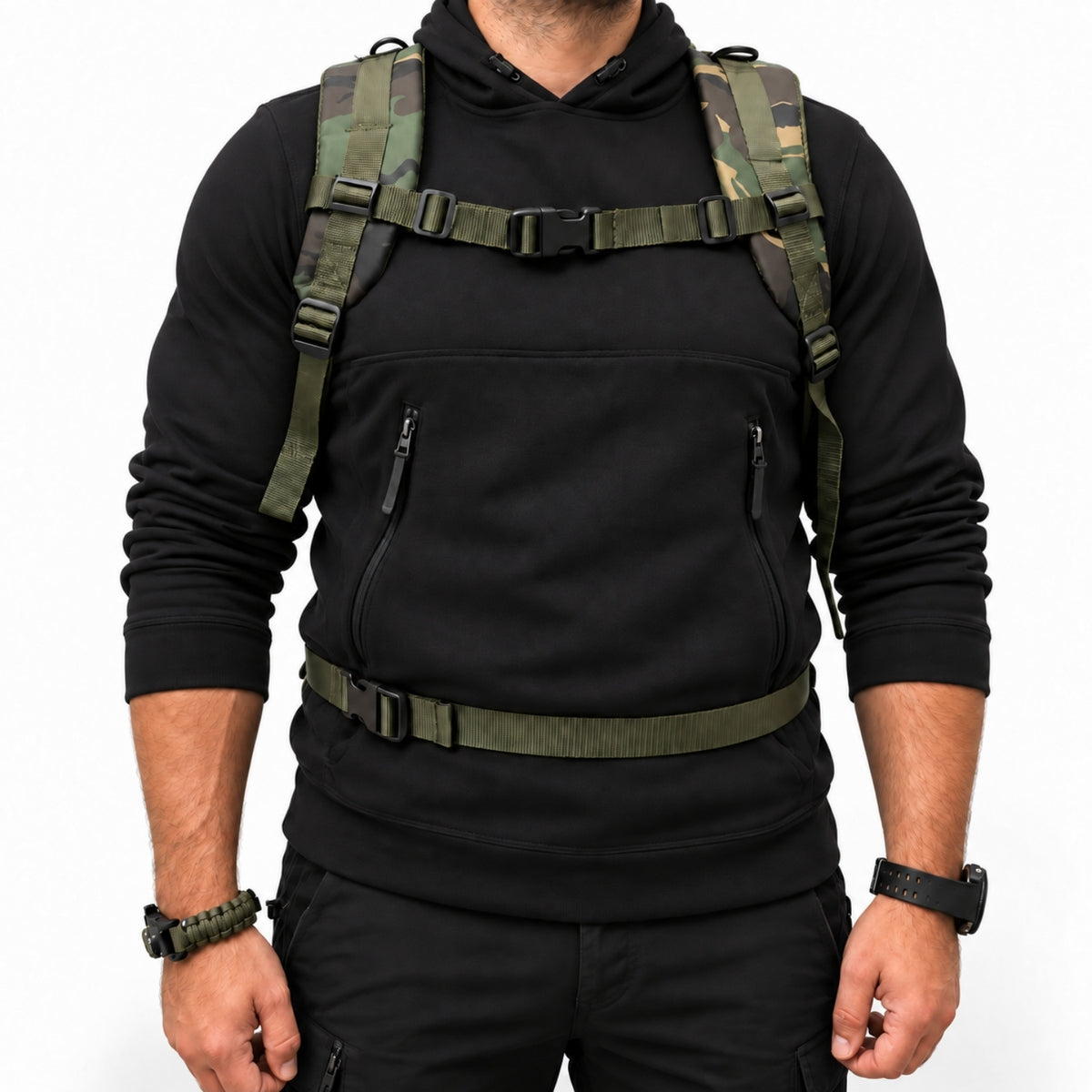 Su Geçirmez Outdoor Sırt Çantası - Dağcı Çantası - Savage Ventura 50LT- Kamuflaj