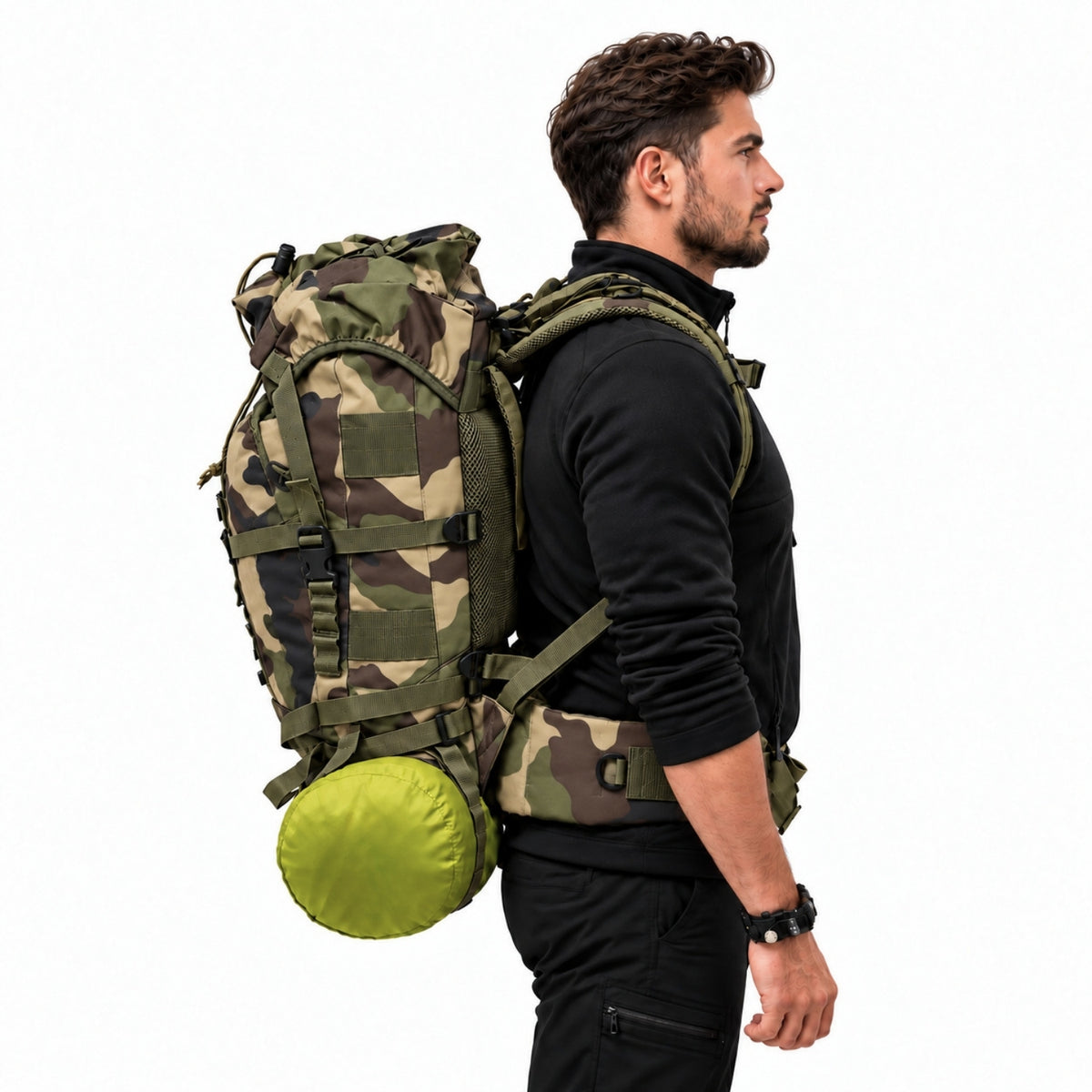 Su Geçirmez Outdoor Sırt Çantası - Dağcı Çantası - Savage Ventura 60LT- Kamuflaj