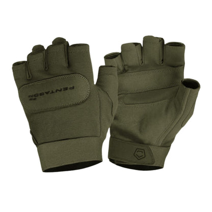 Taktikal Eldiven - Pentagon - Yarım Parmak - Duty Mechanic - Olive - P20