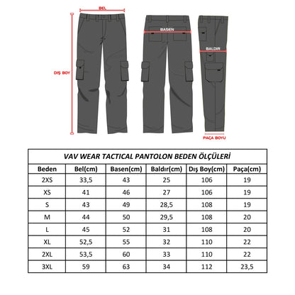 Taktikal Outdoor Erkek Pantolon - Vav Tactec 13 Bej