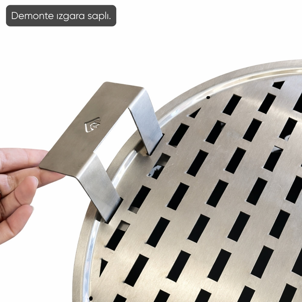 Taşınabilir Kömür Barbekü Mangal - Küçük - 33cm*13cm*52cm