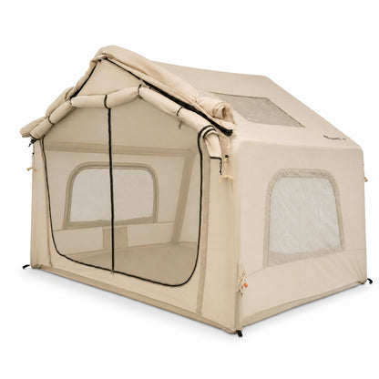Tenteli Şişme Çadır - Baca Çıkışlı - FreeCamp Turbo Canopy - 8 Kişilik - 8 m²