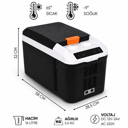 Termoelektrikli Buzdolabı - IcePeak Rega - 16 lt - 300694